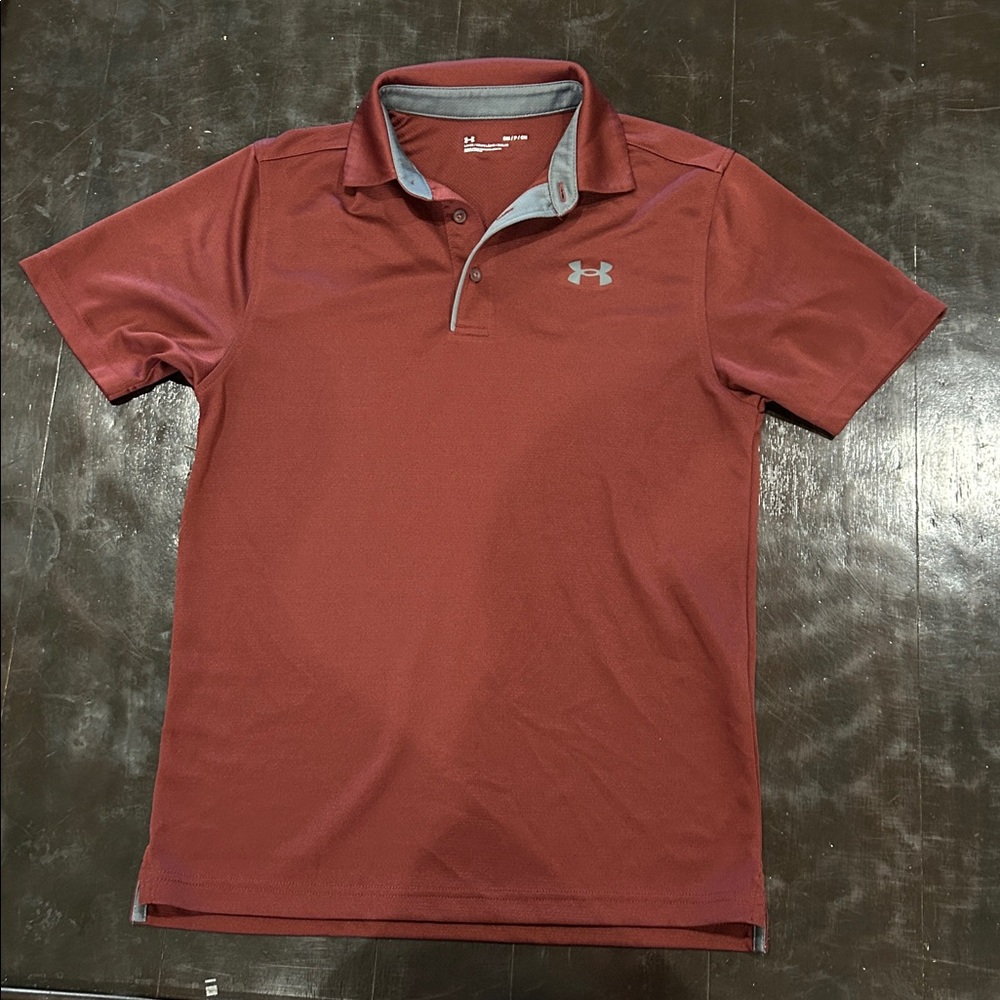 Under Armour Maroon Polo Shirt